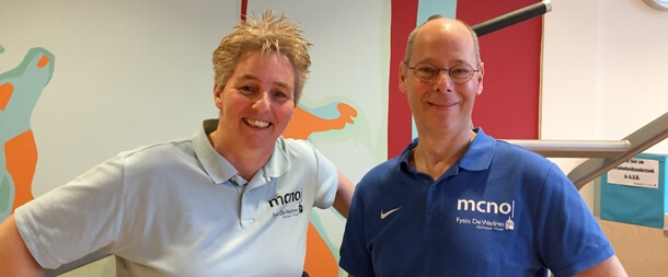 Fem Verhoeven en Lambert Makaaij van MCNO-Fysio de Wedren