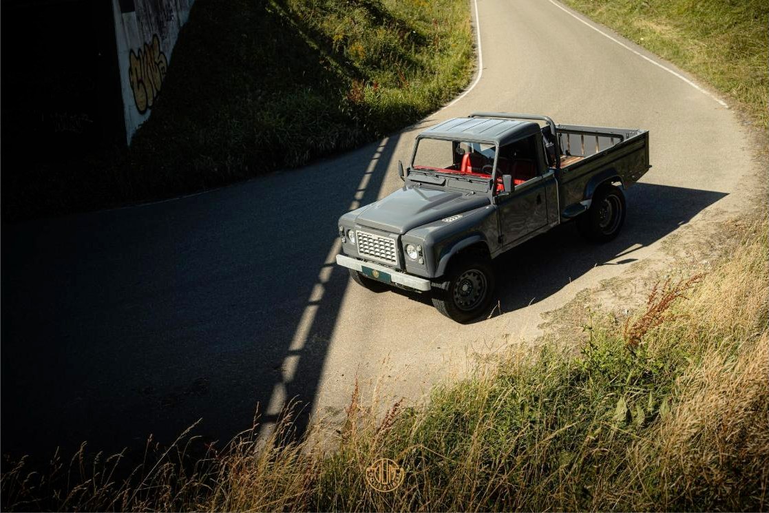 Laadbak van de Land Rover 110 Pick-up Tophat LS3 V8
